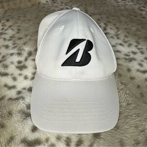 White Cap with Black Logo